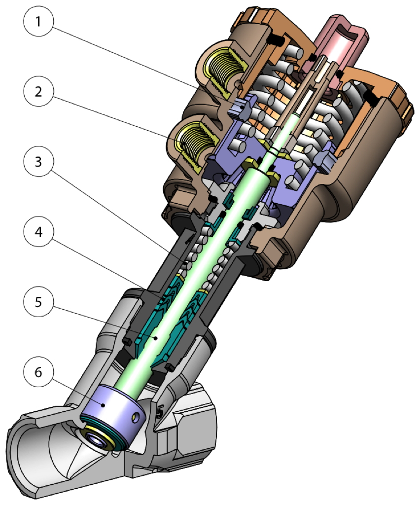 Конструкция седельных клапанов OMAL J4 (ATENA)