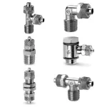Push-on fittings with union nut