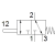 V/O-3-PK-3 10747 FESTO - Нажимной распределитель, 3/2 НО/НЗ, 3 мм, изображение 2
