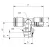 55211 00 005 AIGNEP - Тройник T-образный с нар. резьбой осевой цанговый UNI 1/4-6 мм, изображение 2