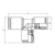 56230 00 003 AIGNEP - Тройник T-образный цанговый 4 мм, изображение 2