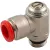 50901 00 010 AIGNEP - Дроссель с обратным клапаном, G1/8-8 мм, для привода, изображение 1