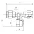 09220 00 009 AIGNEP - Тройник T-образный с нар. резьбой осевой обжимной G3/8-12 мм, изображение 2