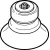 ESS-40-BU 189387 FESTO - Присоска вакуумная круглая сильфон 1.5 гофра, 40 мм, полиуретан, M6, изображение 1