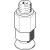 VAS-10-M5-PUR-B 1469698 FESTO - Присоска вакуумная круглая плоская, 10 мм, полиуретан, M5, изображение 1