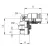 57116 00 007 AIGNEP - Штуцер угловой с нар. резьбой цанговый M5-6 мм, изображение 2
