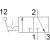 L321-06 EMC - Распределитель с кнопкой, 3/2 бист., G1/8, изображение 2