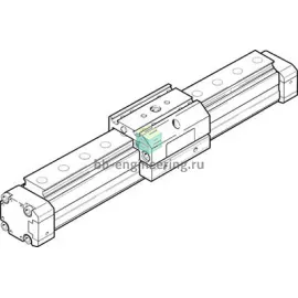 DGPL-25-500-PPV-A-B-KF 526651 FESTO - Бесштоковый пневмоцилиндр, 25X500 мм, изображение 1