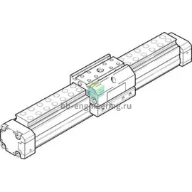 DGPL-40-500-PPV-A-B-KF 526667 FESTO - Бесштоковый пневмоцилиндр, 40X500 мм, изображение 1