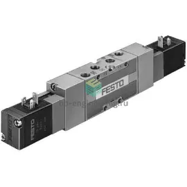 MVH-5/3B-1/4-S-B 31006 FESTO - Распределитель электр. упр., 5/3 под давл., G1/4, 24 VDC, изображение 1