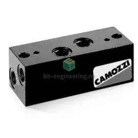 902-N2 CAMOZZI - Угловой отводной блок, ISO 5599, ISO 2, G3/8, изображение 1