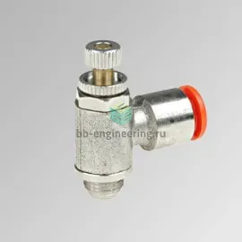 MRF N M C 10 1/4 9031011C METAL WORK - Дроссель с обратным клапаном, G1/4-10 мм, для привода, изображение 1