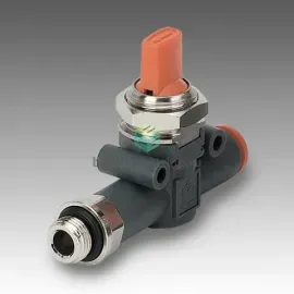 V2V L 1/8-Ø6 9065408 METAL WORK - Отсечной клапан ручной, 2/2 бист., G1/8-6 мм, изображение 1