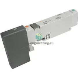 VQC2501N-51 SMC - Распределитель электр. упр., 5/3 под давл., 24 VDC, изображение 1