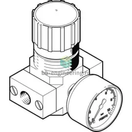 LR-1/8-D-7-MICRO 526263 FESTO - Регулятор давления, G1/8, 7 бар, изображение 1