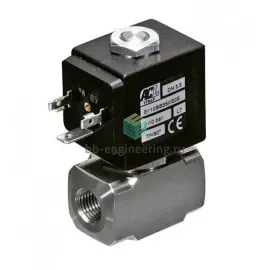E110BB20 ACL - Клапан электромагнитный, G1/4, двухходовой (2/2) НЗ, без катушки, нерж., изображение 1