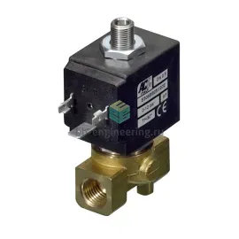 E306BB25 ACL - Клапан электромагнитный, G1/4, трёхходовой (3/2) НЗ, без катушки, латунный, изображение 1