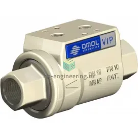 VNC20703 OMAL - Коаксиальный клапан, G3/8, ДУ 10, 2/2 НЗ, уплотн. VITON, с двумя датчиками, изображение 1
