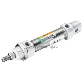 IAC20X160-S EMC - Пневмоцилиндр ISO 6432, 20X160 мм, двуст. действ., изображение 1