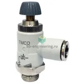 TMCO 972-1/8-4 CAMOZZI - Дроссель без обратного клапана, G1/8-4 мм, изображение 1