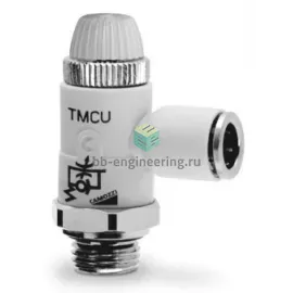 TMCU 976-1/8-8 CAMOZZI - Дроссель с обратным клапаном, G1/8-8 мм, для привода, изображение 1