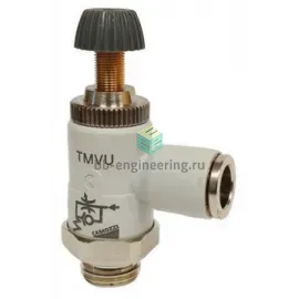 TMVU 976-1/4-8 CAMOZZI - Дроссель с обратным клапаном, G1/4-8 мм, для распределителя, изображение 1
