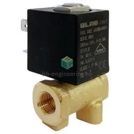 5946/AD CAMOZZI - Клапан электромагнитный, G1/8, двухходовой (2/2) НЗ, 220 V AC, бронзовый, изображение 1