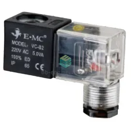 XHD-V2-E1 EMC - Катушка электромагнитная с разъёмом 110 V AC, 22 мм, Ø9.2 мм, DIN B 11 мм, изображение 1