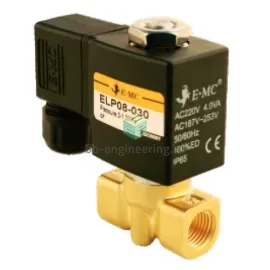 ELP06-015E4 EMC - Клапан электромагнитный, G1/8, двухходовой (2/2) НЗ, 24 V DC, латунный, изображение 1