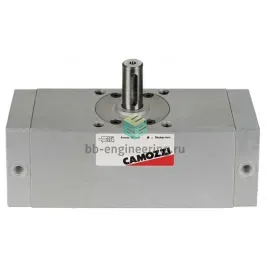 30-100/090 CAMOZZI - Поворотный привод, 100 мм, 99.8 Нм, 90°, G3/8, вал с пазом, пневм. демпфир., изображение 1