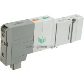 SV3500-5FU SMC - Распределитель электр. упр., 5/3 под давл., 24 VDC, изображение 1
