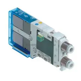 SJ2A60-5CU-C2 SMC - Распределитель электр. упр., 2X3/2 НЗ, 2 мм, 24 VDC, изображение 1