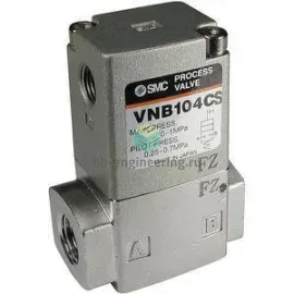 VNB201BS-15A SMC - Клапан седельный, G1/2, ДУ 15, нерж., 2/2 НЗ, изображение 1