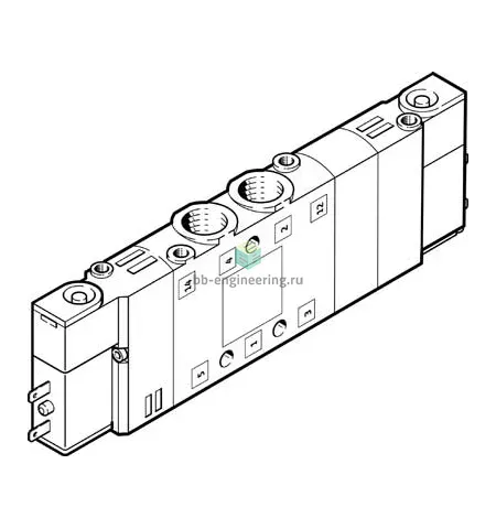 CPE10-M1BH-5/3G-M7-B 533141 FESTO - Распределитель электр. упр., 5/3 закрыт, M7, 24 VDC, изображение 1