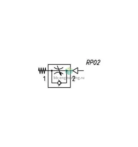 PMCU 704-1/8-6 CAMOZZI - Дроссель с обратным клапаном, G1/8-6 мм, для привода, изображение 2