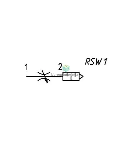 RSW 1/4 CAMOZZI - Дроссель с глушителем, G1/4, изображение 2