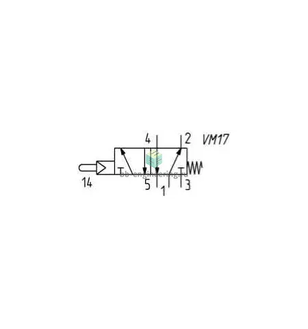 454-015-194 CAMOZZI - Распределитель сенсорный, 5/2 моност., G1/4, изображение 2