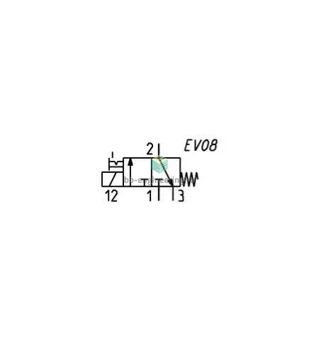 600-450-A64 CAMOZZI - Распределитель прямого действия электр. упр., 3/2 НЗ, G1/8, 48 VDC, изображение 2
