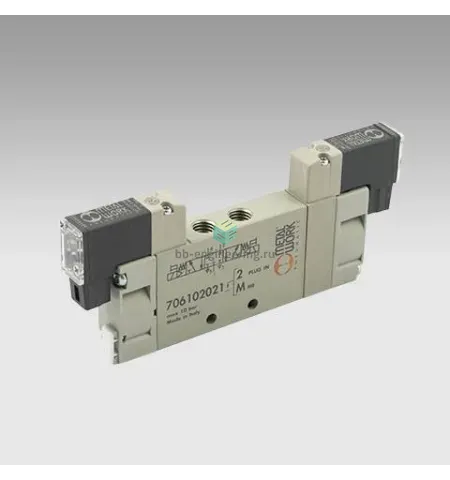 MSV 16 SES OC 24VDC PLUG-IN 7061030312 METAL WORK - Распределитель электр. упр., 5/3 выхлоп, M7, 24 VDC, изображение 1