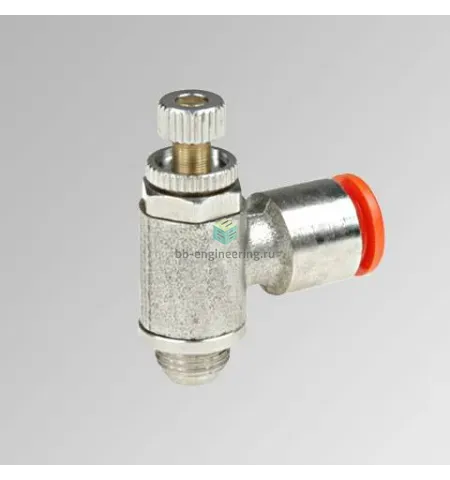 MRF N M V 8 1/8 9031108V METAL WORK - Дроссель с обратным клапаном, G1/8-8 мм, для распределителя, изображение 1