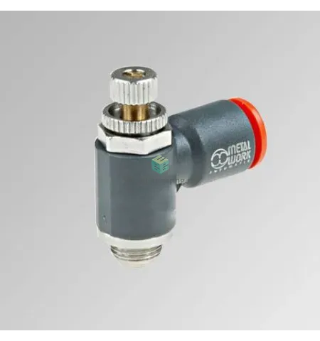 MRF N T C 8 1/8 9021008C METAL WORK - Дроссель с обратным клапаном, G1/8-8 мм, для привода, изображение 1