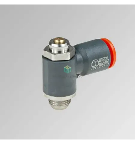 MRF O T C 12 1/2 9011016C METAL WORK - Дроссель с обратным клапаном, G1/2-12 мм, для привода, изображение 1