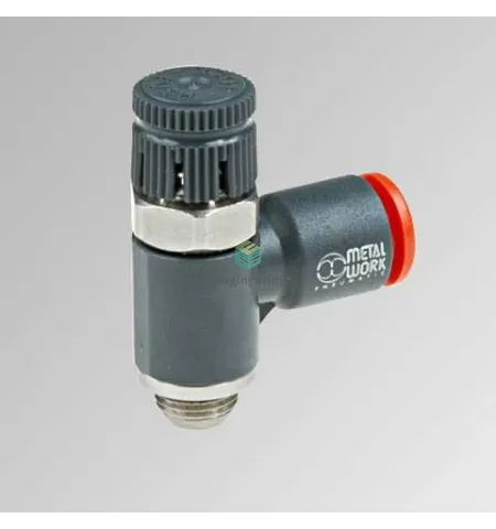 MRF P T C 12 1/4 9026014C METAL WORK - Дроссель с обратным клапаном, G1/4-12 мм, для привода, изображение 1