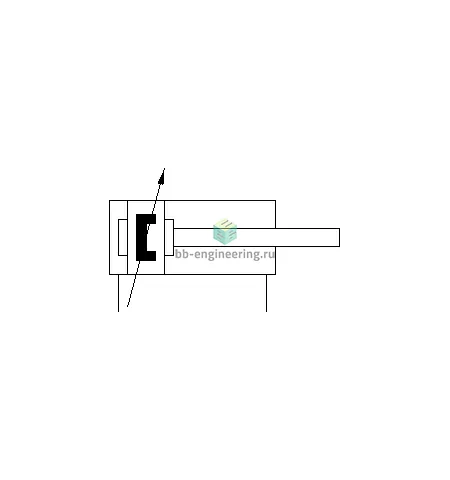 Стандартный цилиндр FESTO DSBG-32-80-PPVA-N3 1638845, Piston diameter: 32, Stroke: 80, Mode of operation: Double acting, Исполнение штока: односторонний шток, Piston-rod end: Наружная резьба, Pneumatic connection: G1/8, Cushioning: Пневматическое демпфирование, настраиваемое, Position detection: Для магнитных датчиков, изображение 2