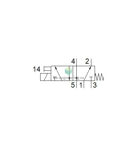 MHA2-MS1H-5/2-2 525101 FESTO - Распределитель электр. упр., 5/2 моност., 24 VDC, изображение 2