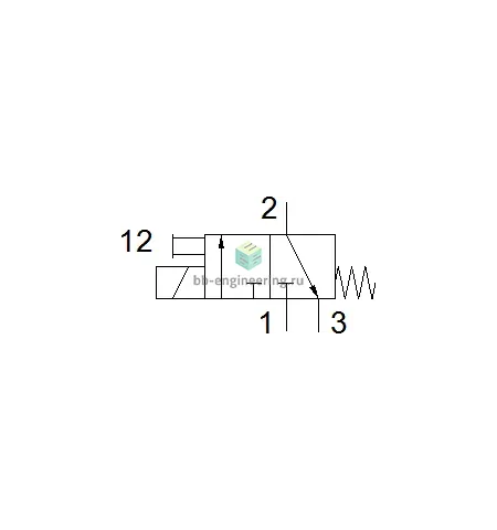 MHA3-M1H-3/2G-3 525134 FESTO - Распределитель электр. упр., 3/2 НЗ, 24 VDC, изображение 2