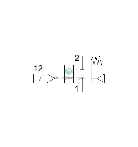 VZWE-E-M22C-M-G2-500-H 1276955 FESTO - Импульсный клапан, G2, электр. упр., без катушки, изображение 2