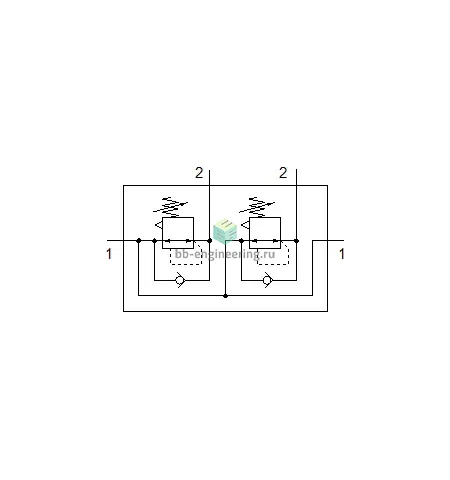 LRB-1/4-DB-7-O-K2-MINI 540040 FESTO - Коллектор регуляторов давления, G1/2-G1/4, 7 бар, изображение 2