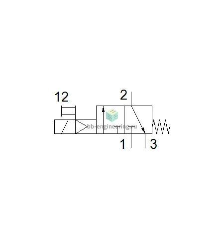 HEE-D-MIDI-24 172959 FESTO - Отсечной клапан электр. упр., G1/4, 24 V DC, 3/2 НЗ, изображение 2