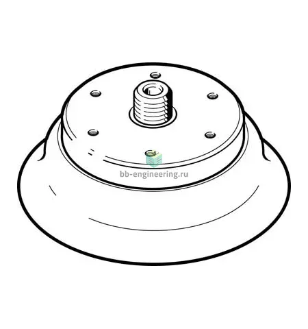 ESS-100-EN 189362 FESTO - Присоска вакуумная круглая сверхглубокая, 100 мм, резина NBR, M10, изображение 1